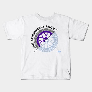 Purple JDM Wheels V4 Kids T-Shirt